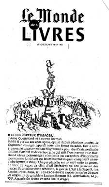 Article du 28 février 1997 - Le Monde des Livres